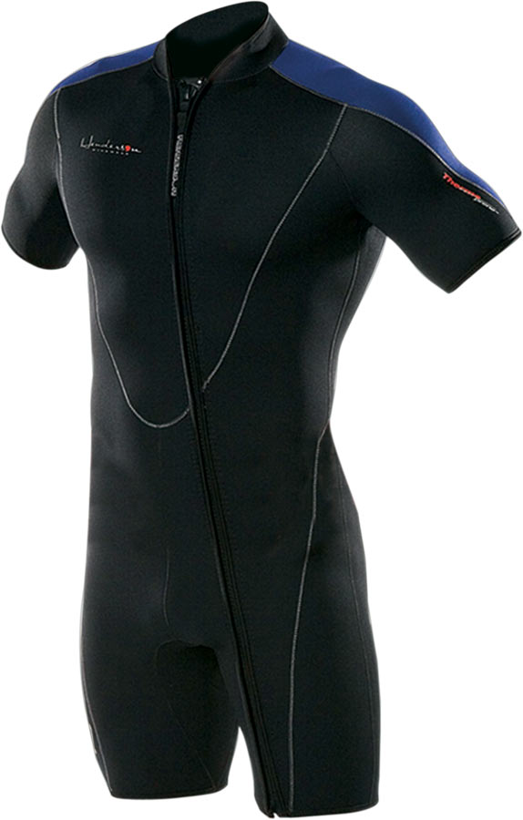 Mens thermoprene frontzip shorty