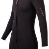 Womens Thermoprene frontzip long sleeve shorty
